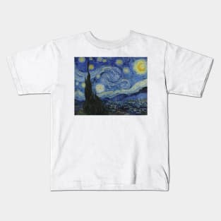 Starry Night by Vincent van Gogh Kids T-Shirt